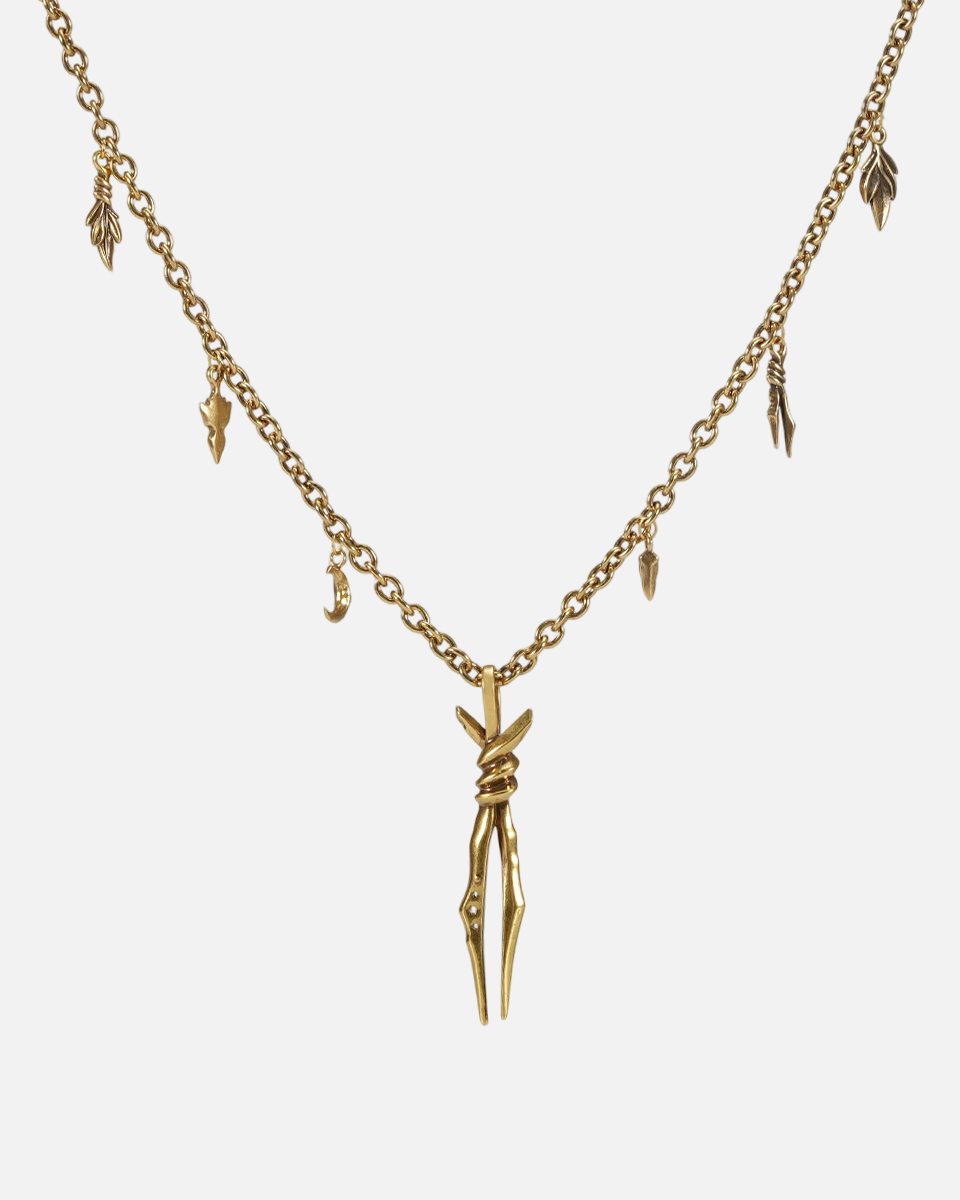 BOUND TWIN NECKLACE (GOLD)