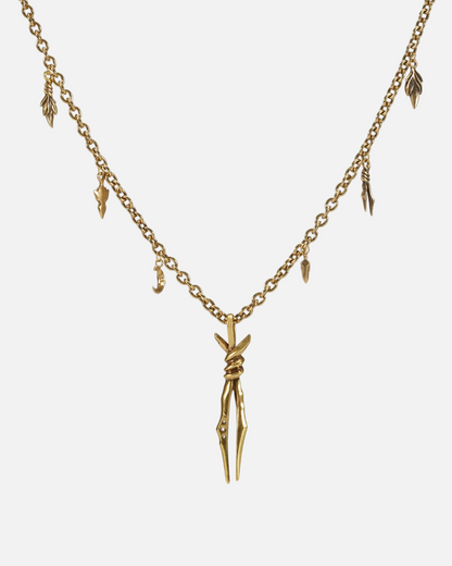BOUND TWIN NECKLACE (GOLD)