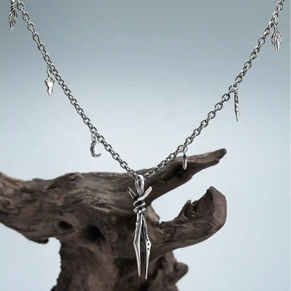 BOUND TWIN NECKLACE (SILVER)