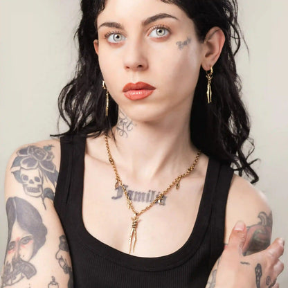 BOUND TWIN NECKLACE (GOLD)