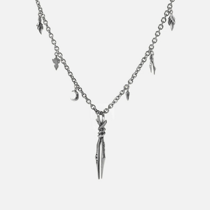 BOUND TWIN NECKLACE (SILVER)