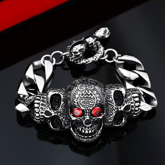 Red Eyes Skull Bracelet - primary product photo (1 of 4)