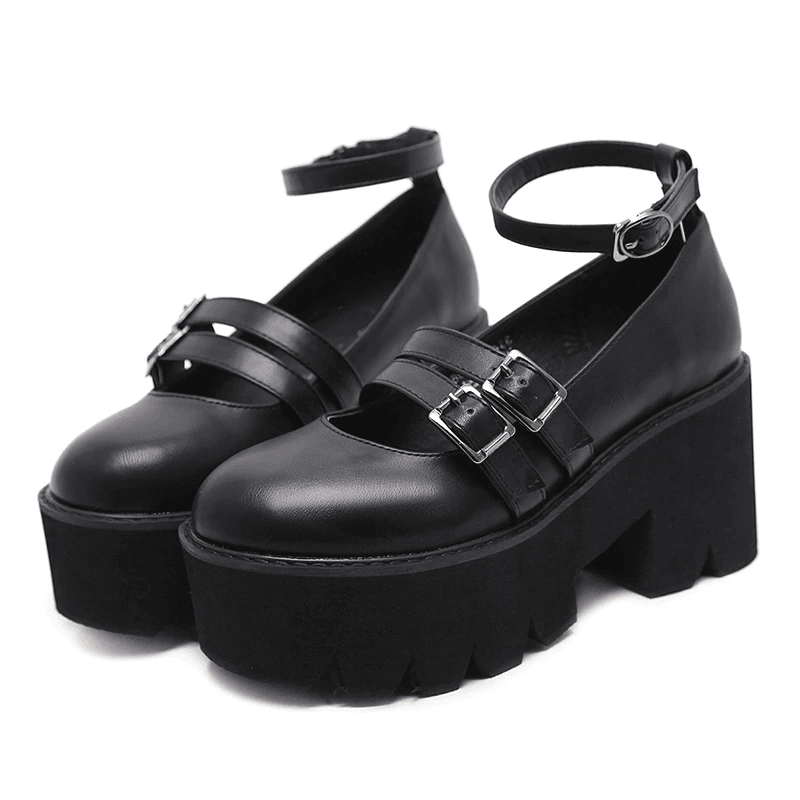Casual Gothic Boots - front studio view (1 of 4)