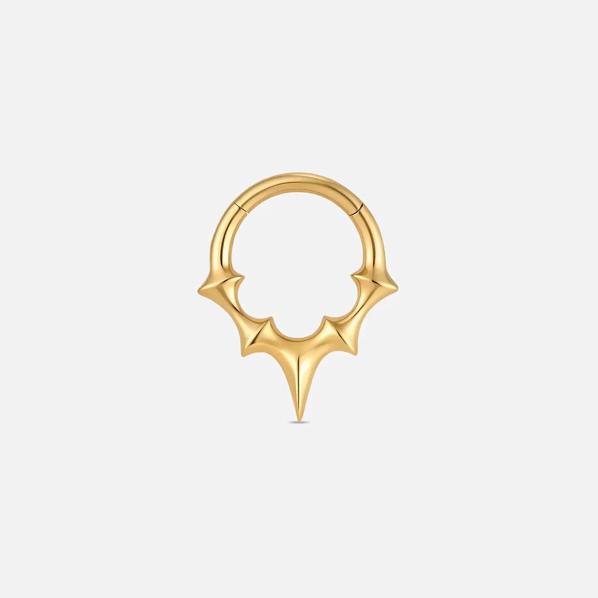 Gold cathedral thorn titanium clicker, product view 1 – PUNKYOUTH