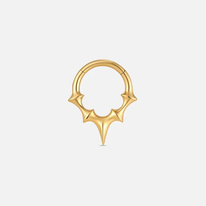 Gold cathedral thorn titanium clicker, product view 1 – PUNKYOUTH
