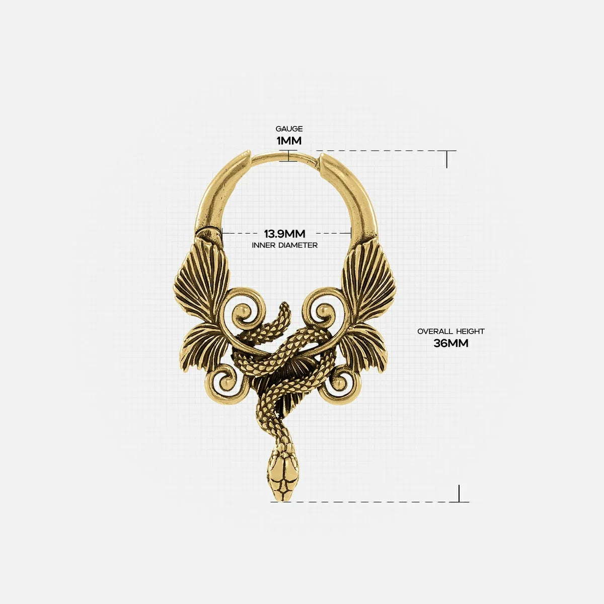 CELESTIAL SERPENT EARRINGS