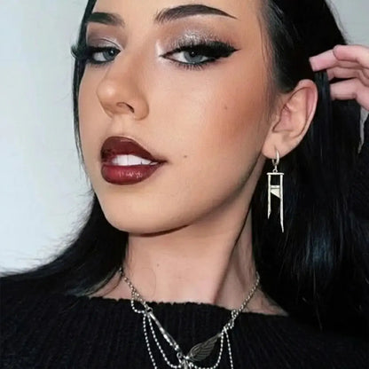 CHIC GUILLOTINE EARRINGS (925 SILVER)