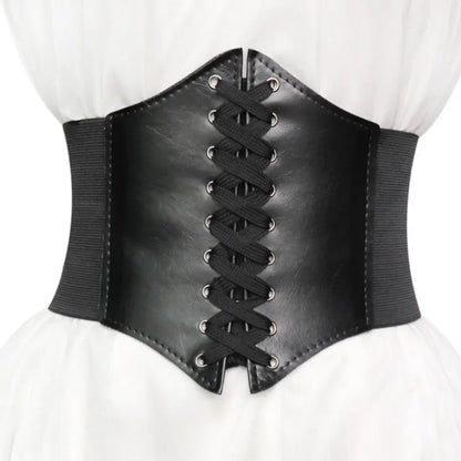 Black Lace-Up Corset