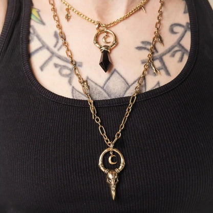 CROW WARD NECKLACE (GOLD)