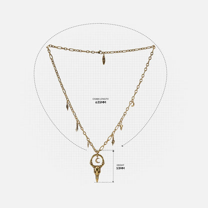 CROW WARD NECKLACE (GOLD)