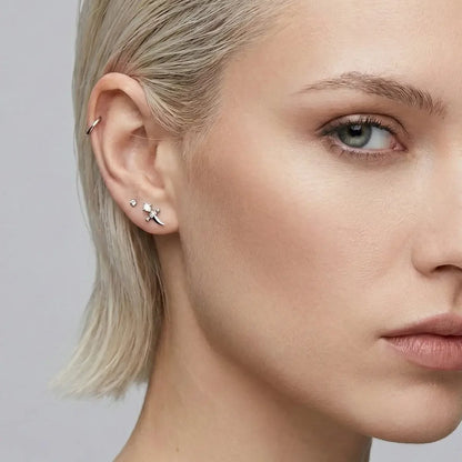 CRYSTAL DAGGER FLATBACK STUD