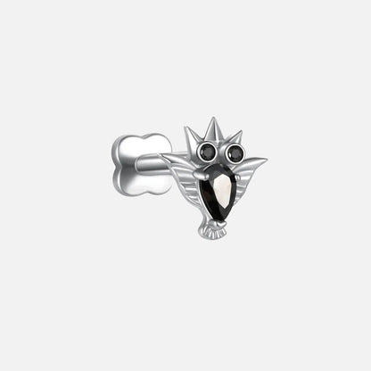 CRYSTAL OWL FLATBACK STUD