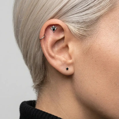 CRYSTAL OWL FLATBACK STUD
