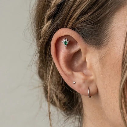 CRYSTAL OWL FLATBACK STUD