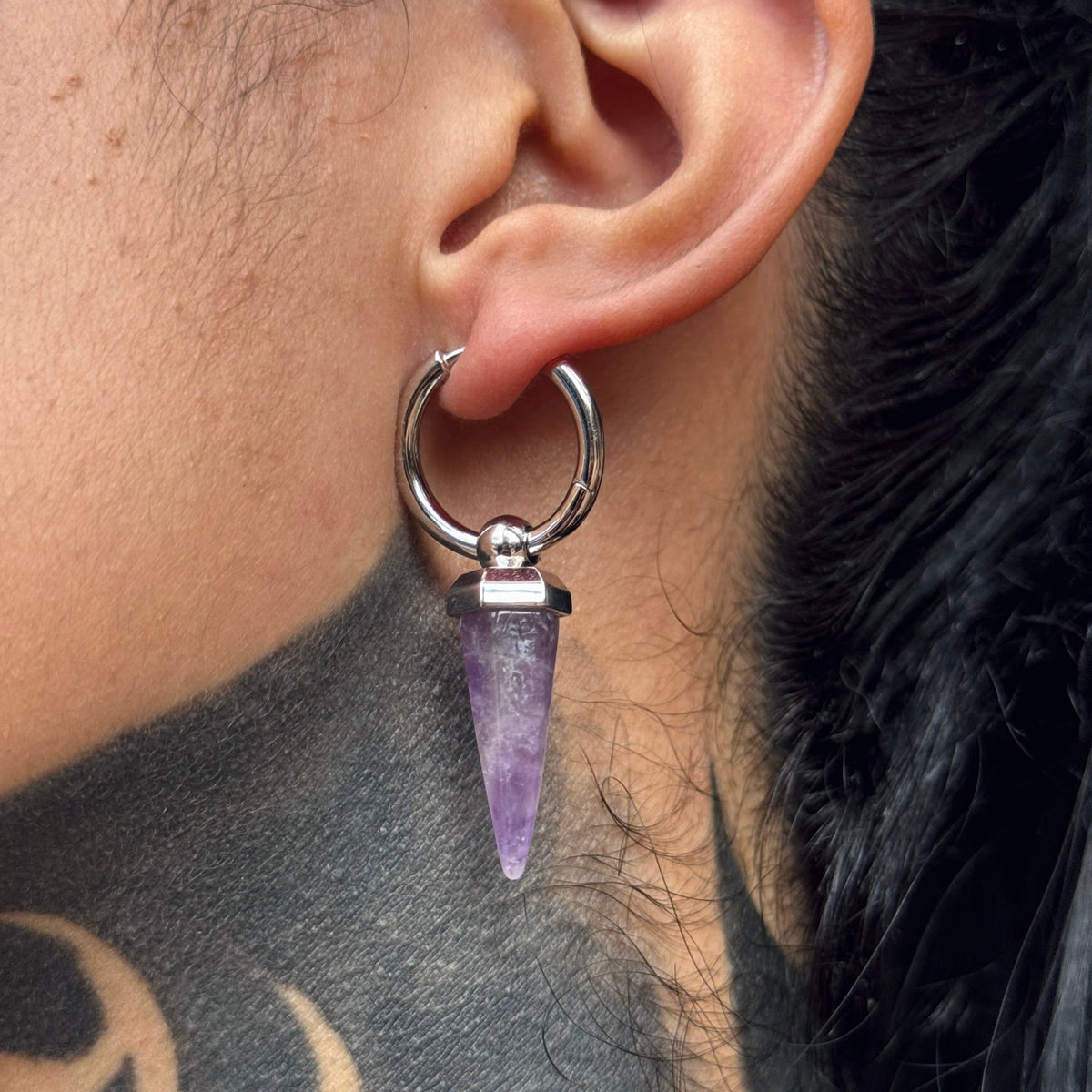 CRYSTAL PRISMATIC EARRINGS