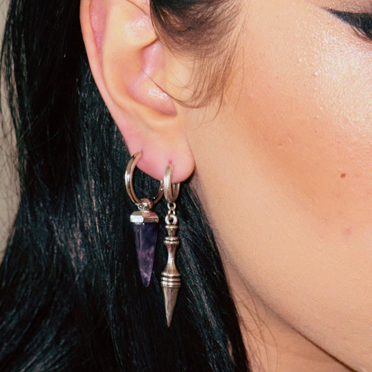 CRYSTAL PRISMATIC EARRINGS