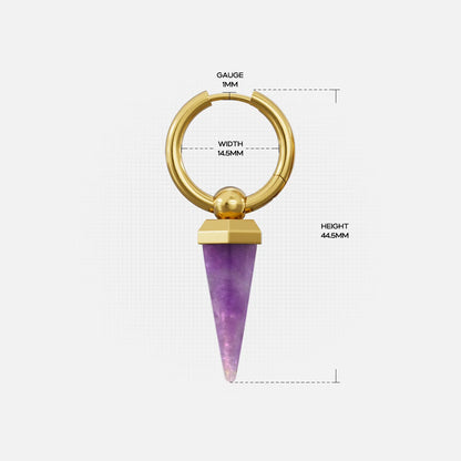 CRYSTAL PRISMATIC EARRINGS