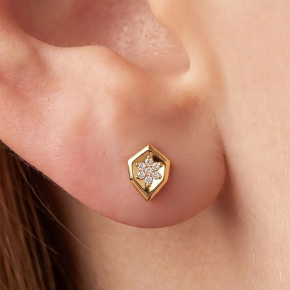 CRYSTAL SHIELD FLATBACK STUD