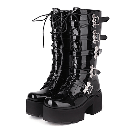 Dark Combat Boots