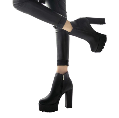 Darkling Square Toe Ankle Boots