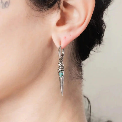 EYE DAGGER EARRINGS (925 SILVER)