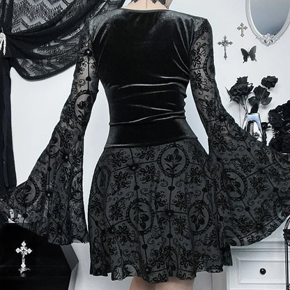 Nocturne Lace Corset Gothic Dress
