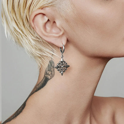 FLEUR-DE-LIS ELEGANCE EARRINGS (925 SILVER)