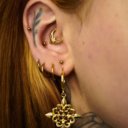 FLEUR-DE-LIS ELEGANCE EARRINGS