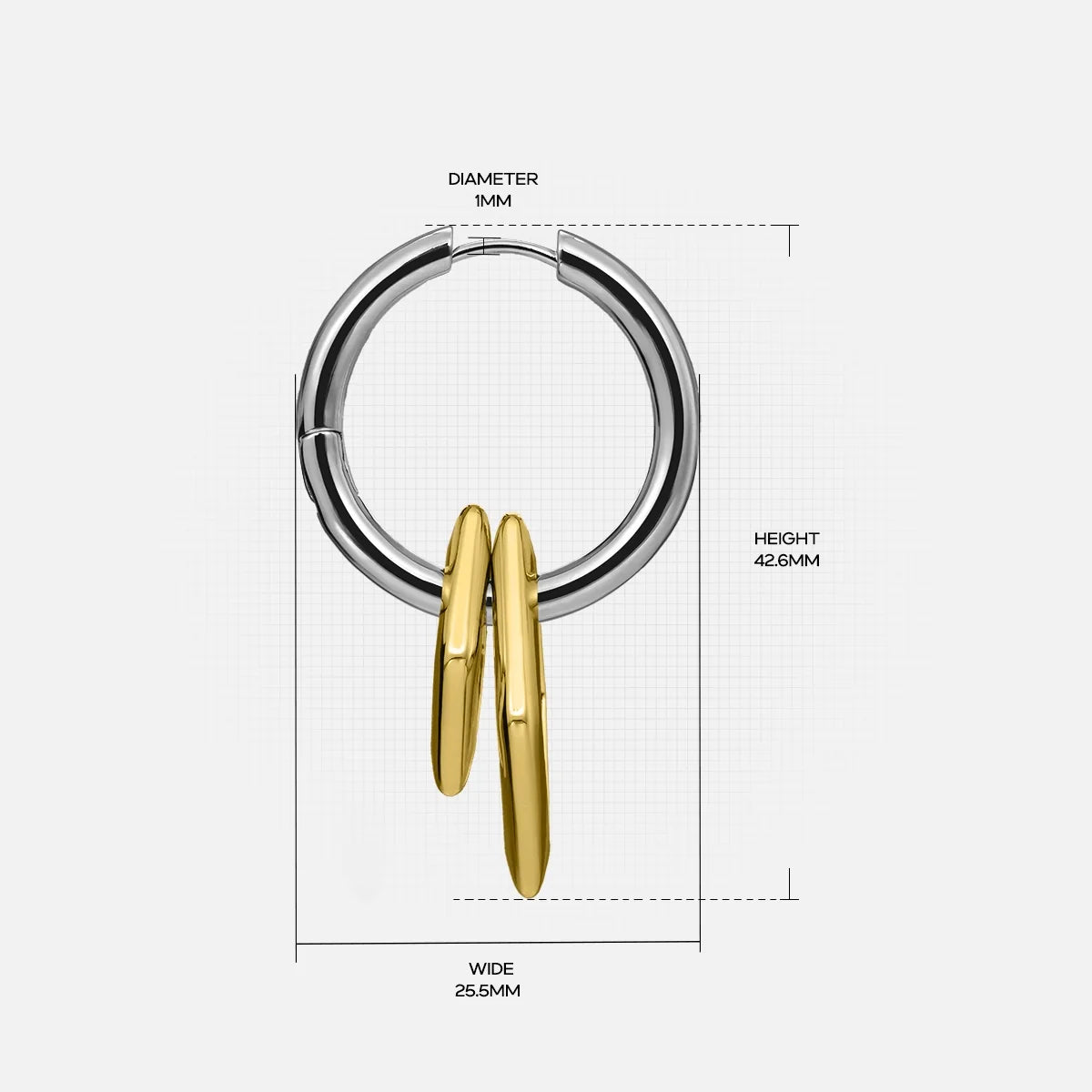 GEOMETRIC DUO EARRINGS