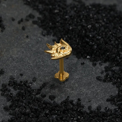 ABYSS CONCH FLATBACK STUD