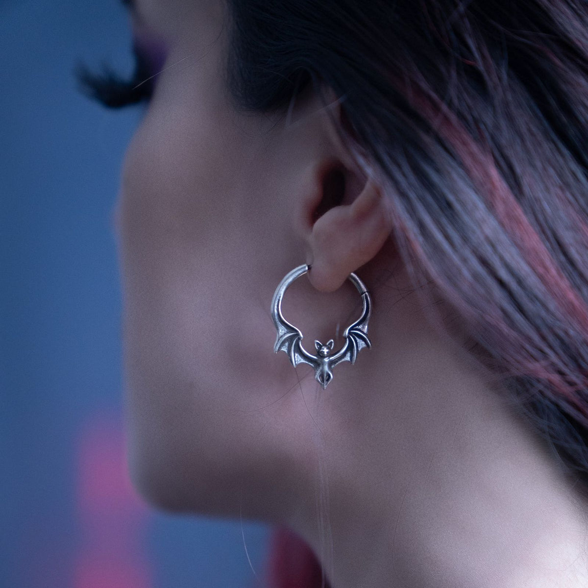 GOTHIC BAT EARRINGS (925 SILVER)