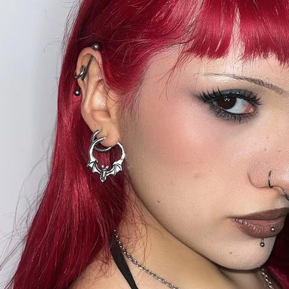 GOTHIC BAT EARRINGS (925 SILVER)