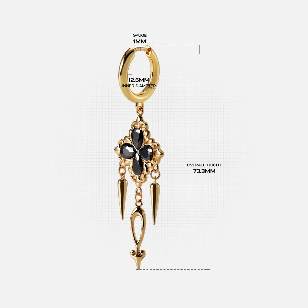 GOTHIC BLOOM EARRINGS