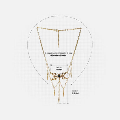 GOTHIC CASCADE NECKLACE