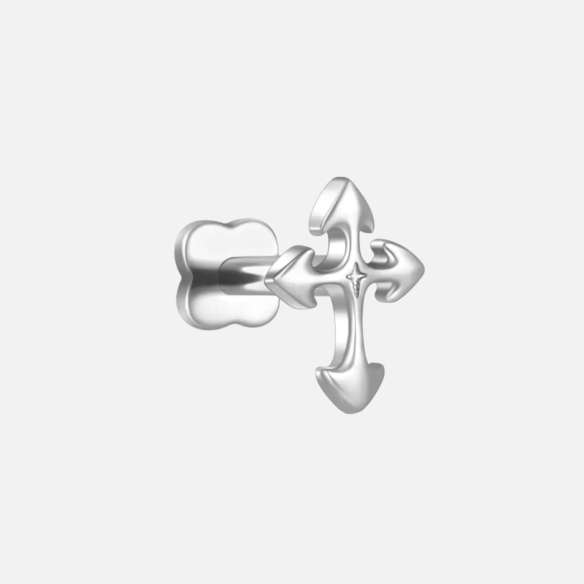 GOTHIC CROSS FLATBACK STUD
