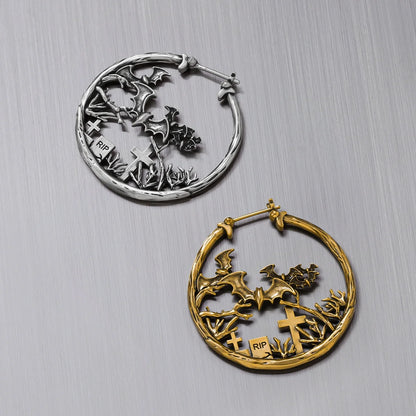 GRAVEYARD BAT EARRINGS