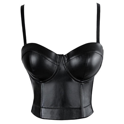 Leather Bra Top