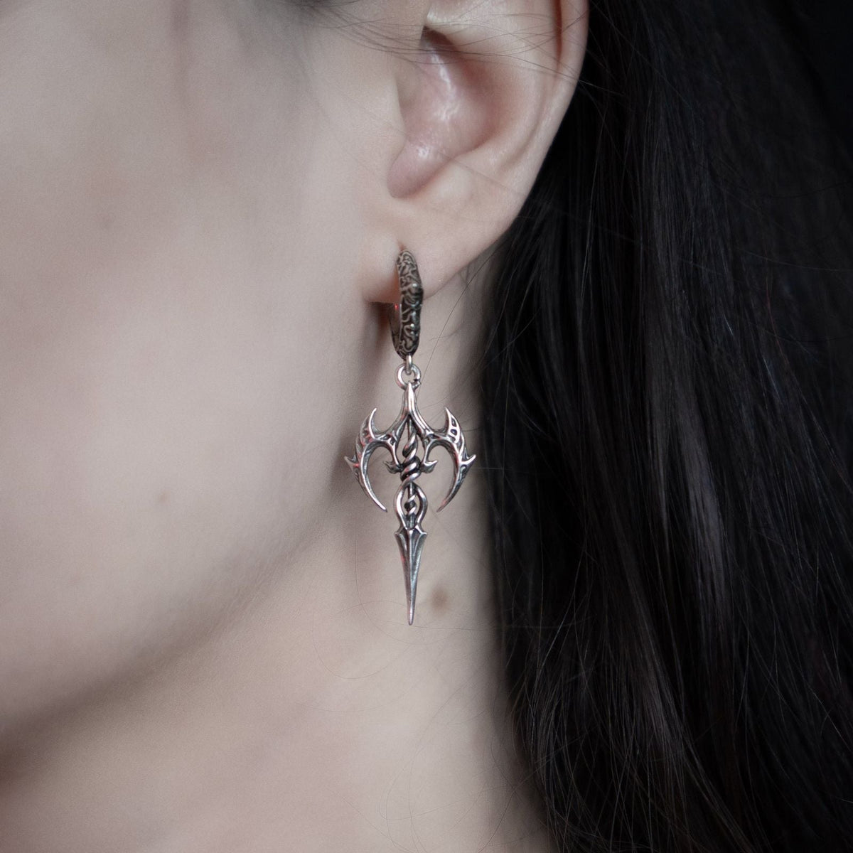 LONGINUS HALO PIERCER EARRINGS (925 SILVER)