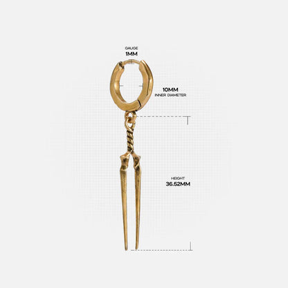 LONGINUS TWIN SPEAR EARRINGS (925 SILVER)