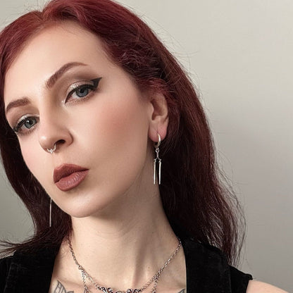 LONGINUS TWIN SPEAR EARRINGS (925 SILVER)