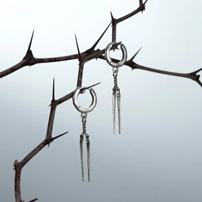 LONGINUS TWIN SPEAR EARRINGS (925 SILVER)