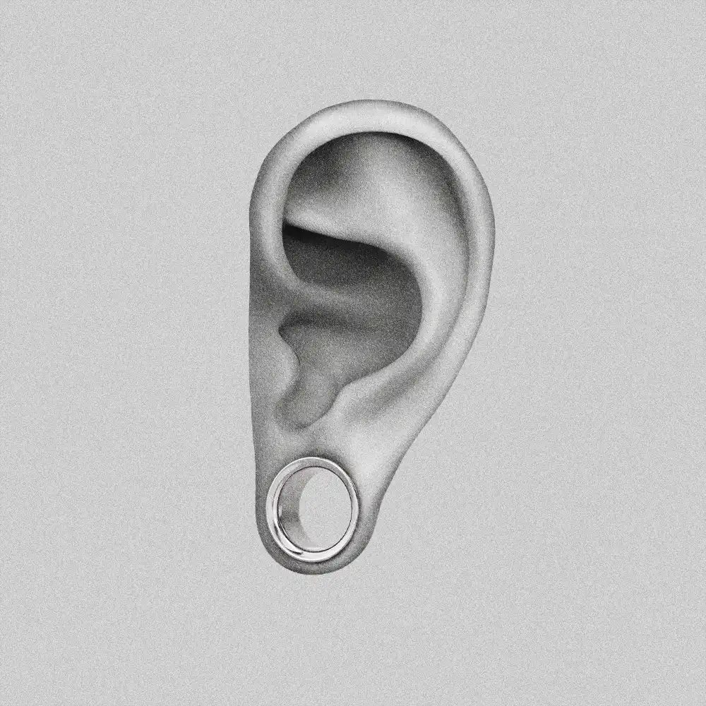 MINIMALIST LOOP TITANIUM TUNNELS