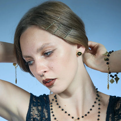 MIRROR WITNESS STUD EARRINGS