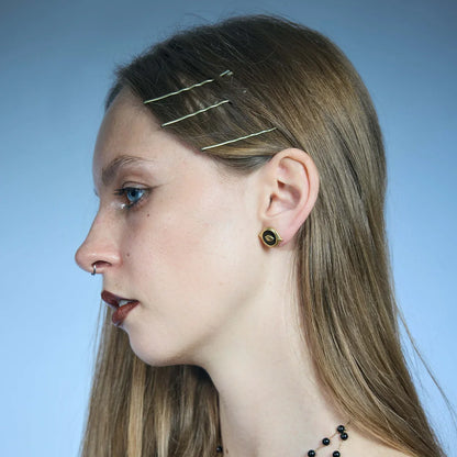 MIRROR WITNESS STUD EARRINGS