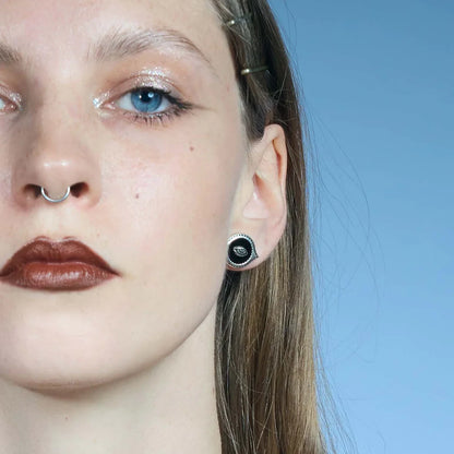 MIRROR WITNESS STUD EARRINGS