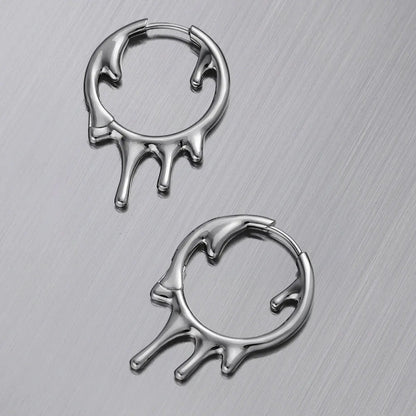 MOLTEN DROP EARRINGS (925 SILVER)
