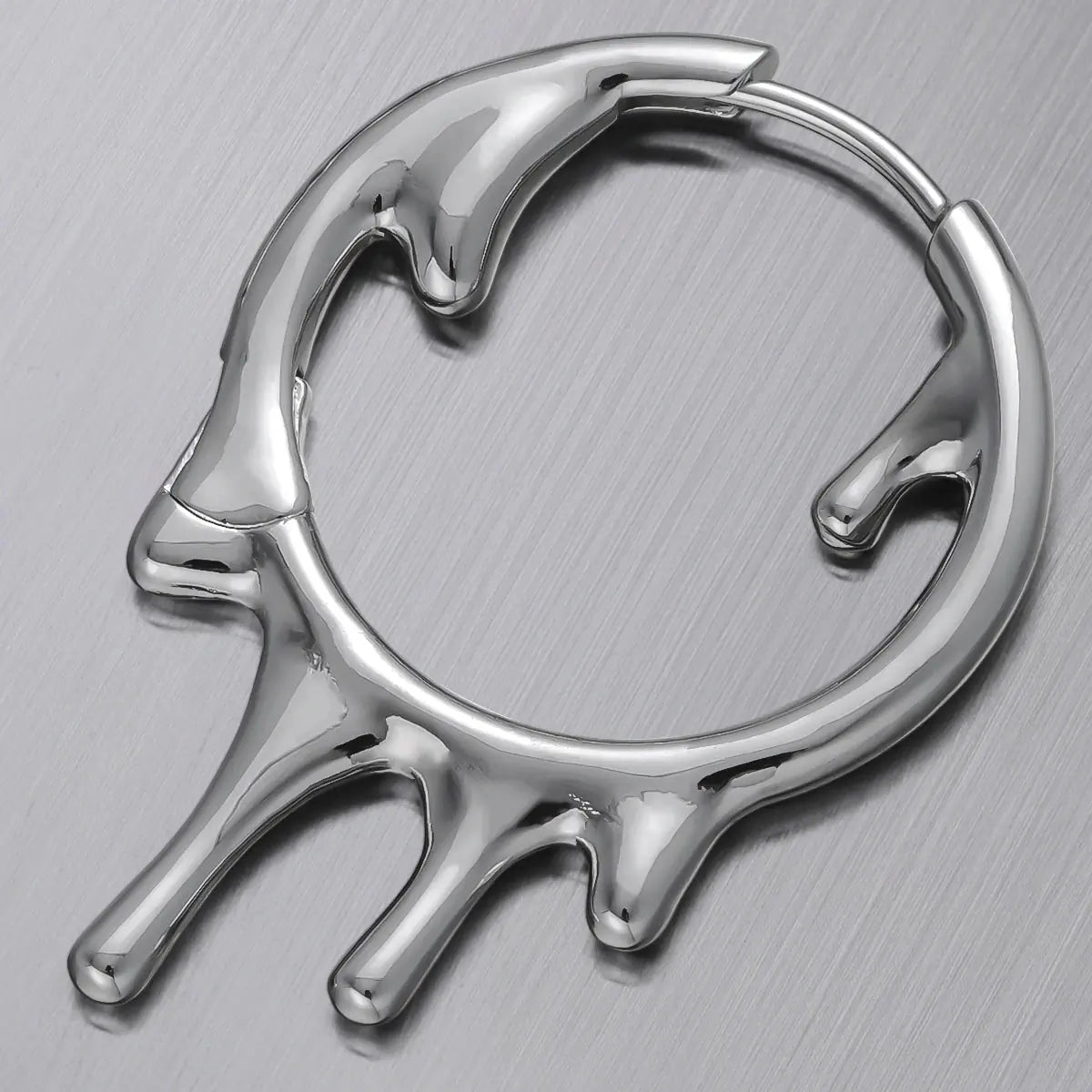 MOLTEN DROP EARRINGS (925 SILVER)