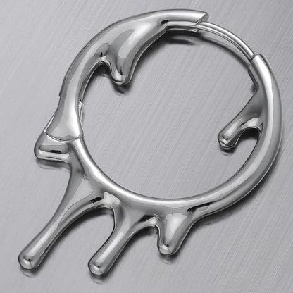 MOLTEN DROP EARRINGS (925 SILVER)