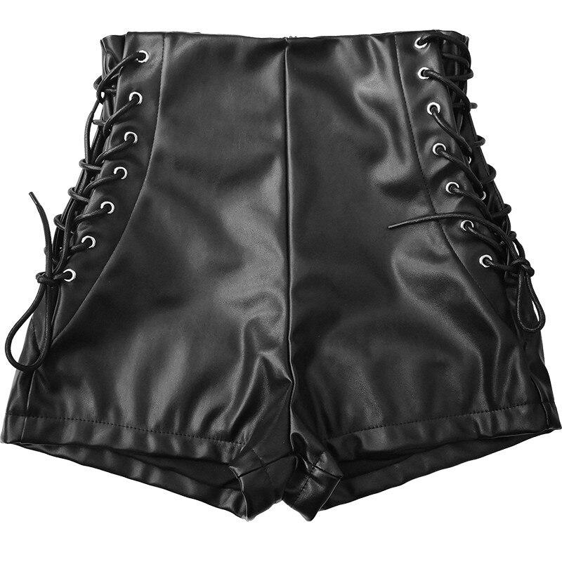 Gothic Leather Shorts - front studio view (1 of 3)