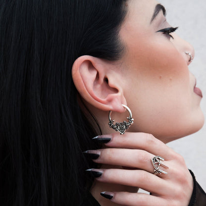 ORNATE AFFECTION EARRINGS (925 SILVER)